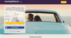 Desktop Screenshot of mysinglefriend.com